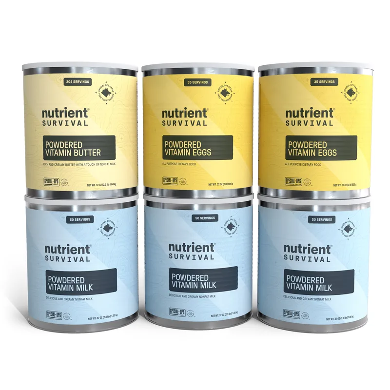 Nutrient Survival 3 2 1 basics kit, six cans