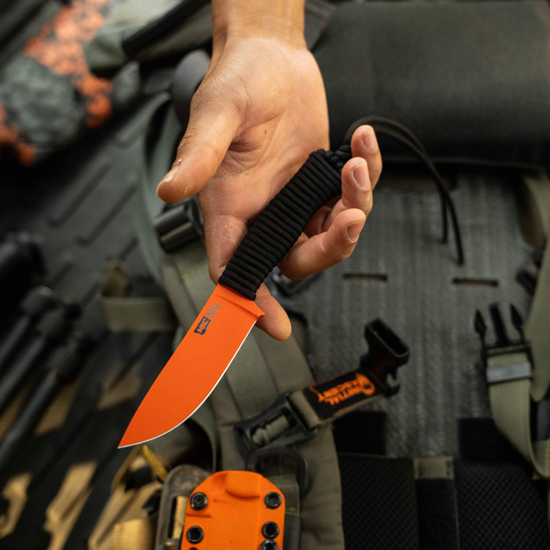 Stoned Goat 2.0, blaze orange Cerakote by Montana Knife Company