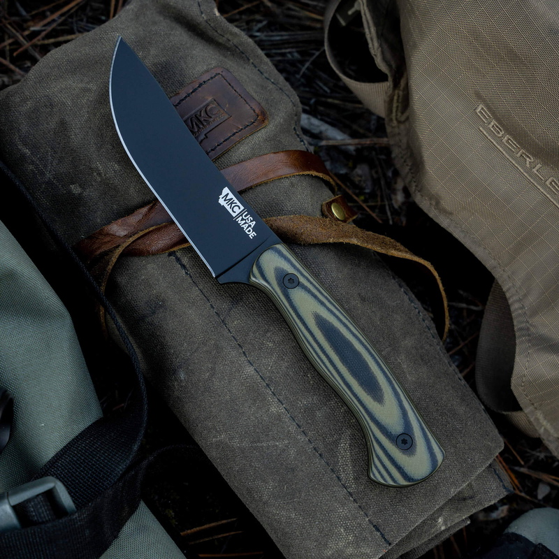 Stonewall Skinner, green and black by Montana Knife Company